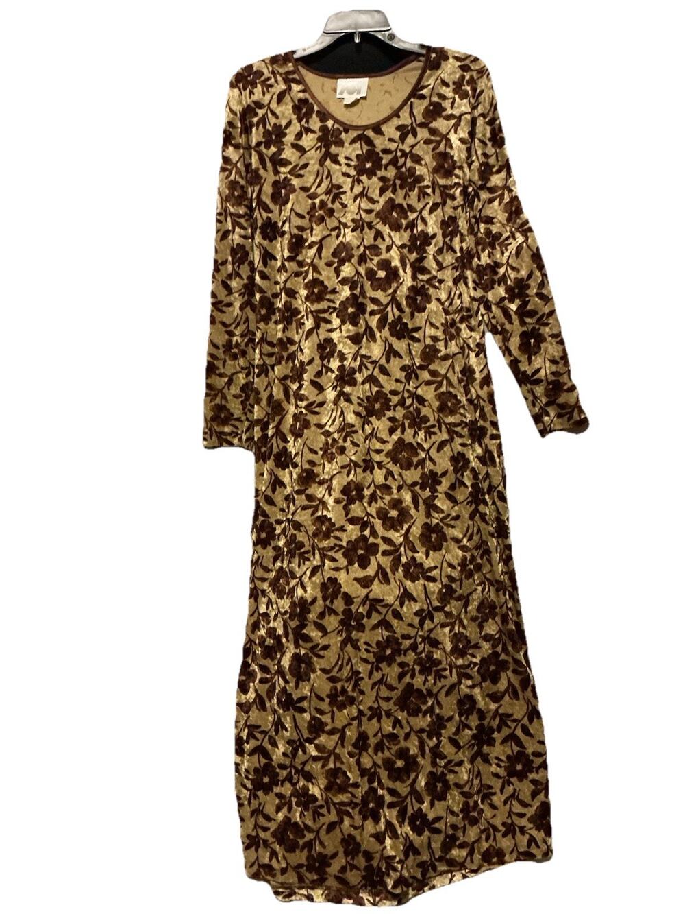 Rachel Zoe Dress SZ S Crushed Velvet Floral Long Sleeve